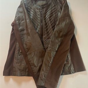 Maurices Dark Brown faux Leather Jacket